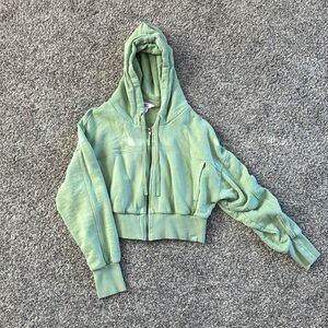 Green Joy lab crop jacket